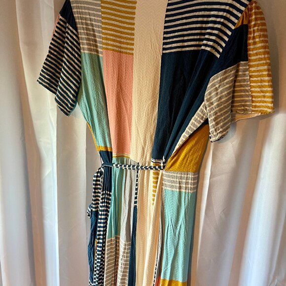 Anthropologie Positano Maxi Wrap Dress Large - Picture 9 of 9